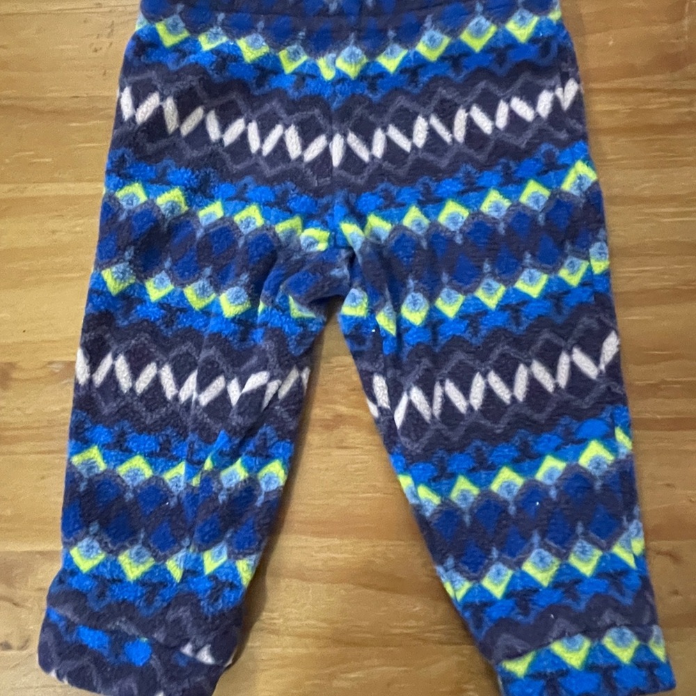 Patagonia Blue and Yellow Fleece Pants